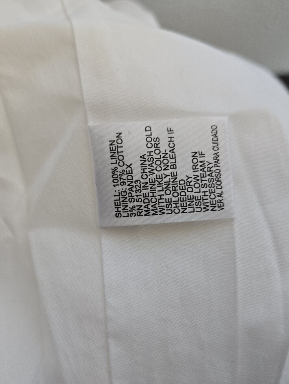 nwt Antonio Melani Ellie Linen dress in Ultra White sz 10 scandi cottagecore - Picture 8 of 9
